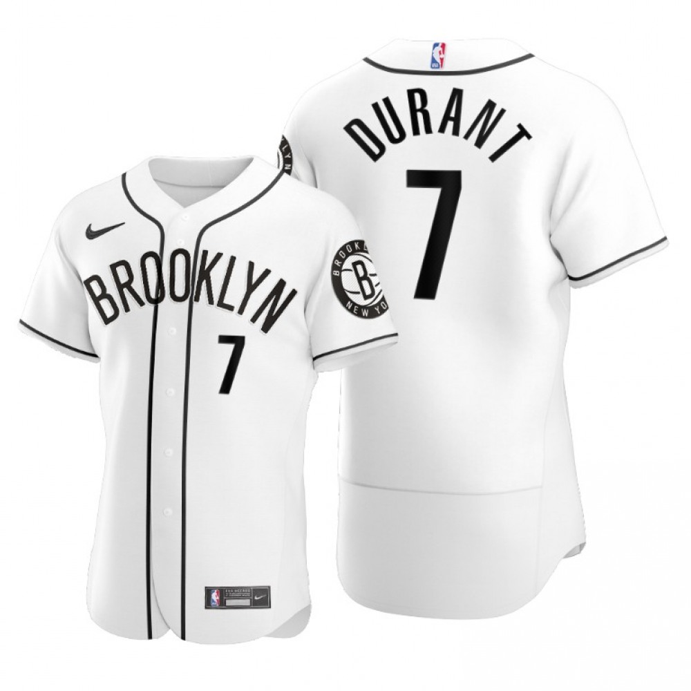 Elite Brooklyn Nets Kevin Durant7 White Jersey - - Fan Favorite