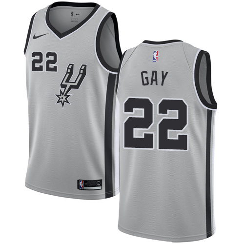 Premium SAS NBA Swingman Jersey #22 Rudy Gay 2024 Statement - Silver
