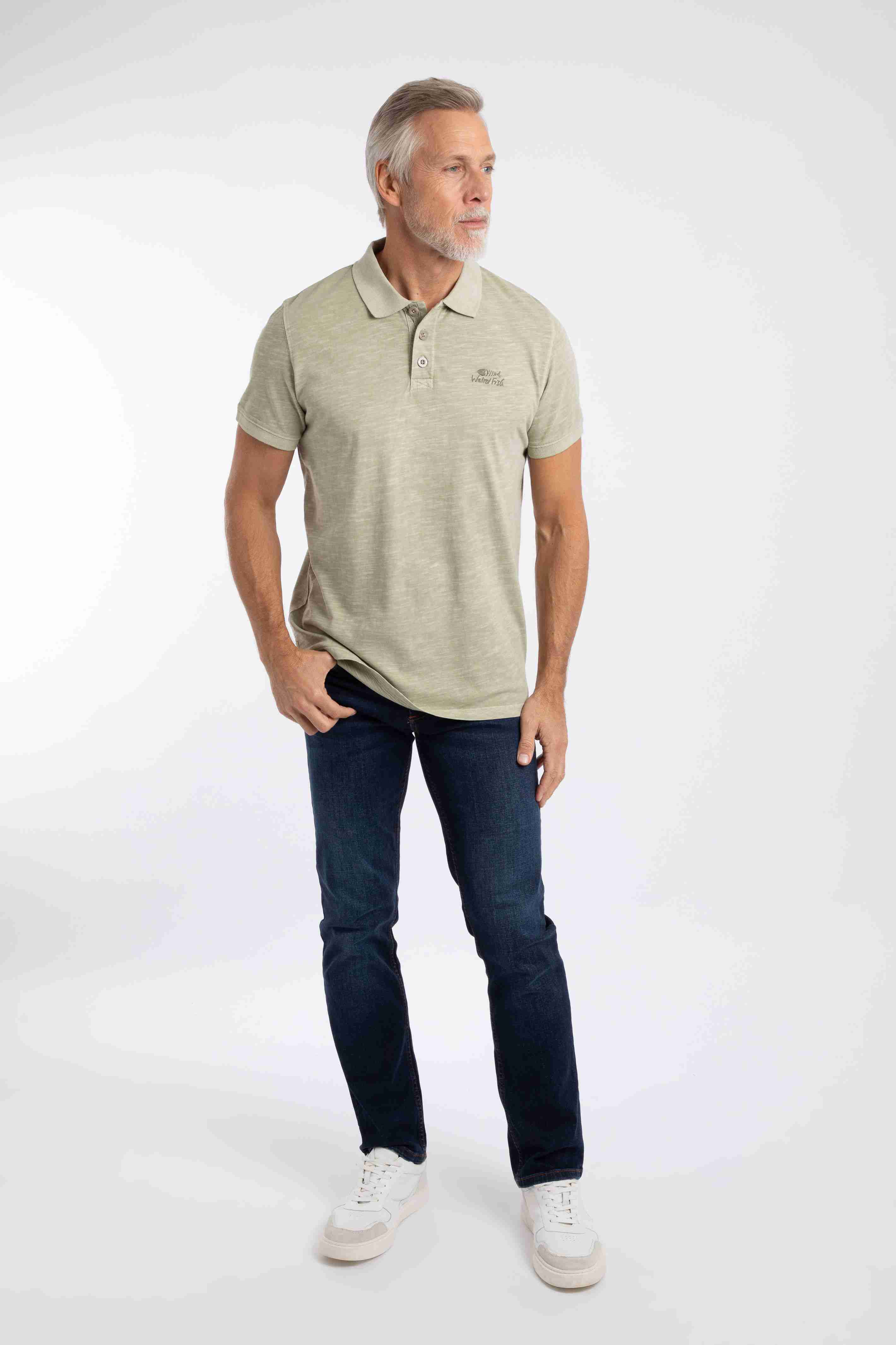 Indy Slub Polo Shirt Laurel Green