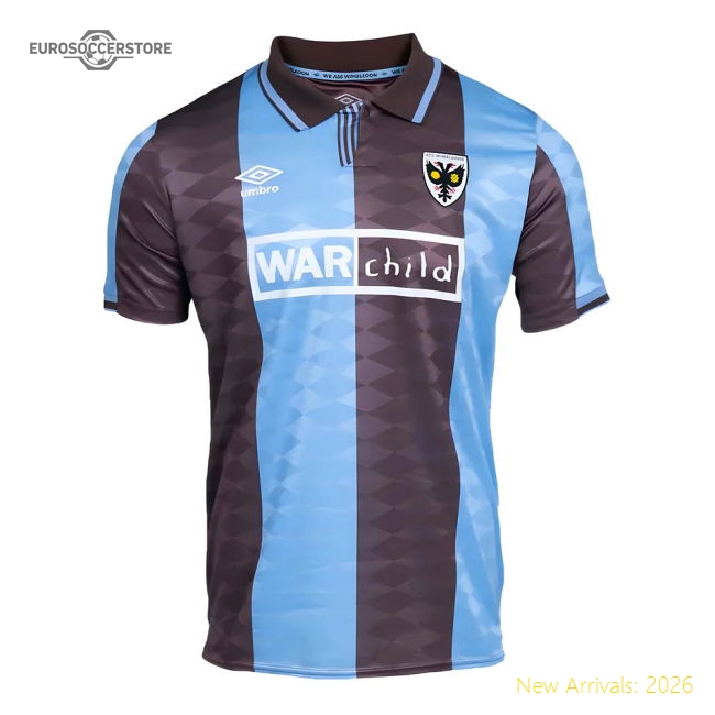 Afc Wimbledon Away Kit 2024-2025 Match Day Jersey Stadium Approved