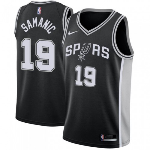 Authentic SAS NBA Swingman Jersey #19 Luka Samanic 2024 Icon - Black