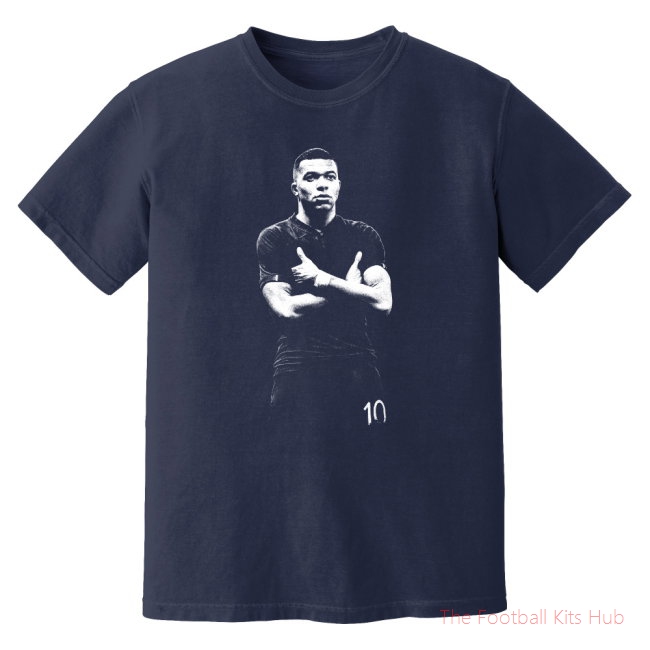 Mbappe France Phantom Graphic Tee - Navy Alt