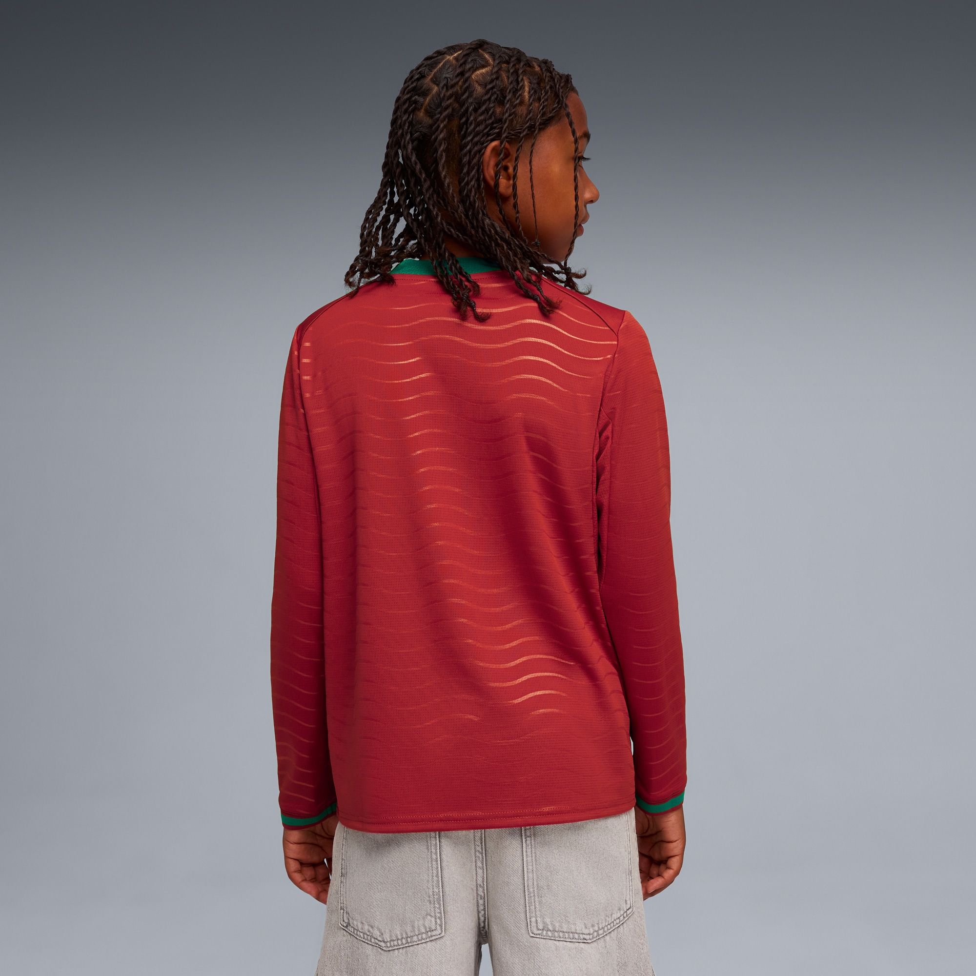 [SJH] Portugal National Team Youth 2026 Home Replica Long Sleeve Jersey - Red
