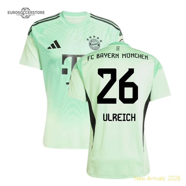 2025-2026 Bayern Munich Home Goalkeeper Shirt (Glory Mint) (Ulreich 26)