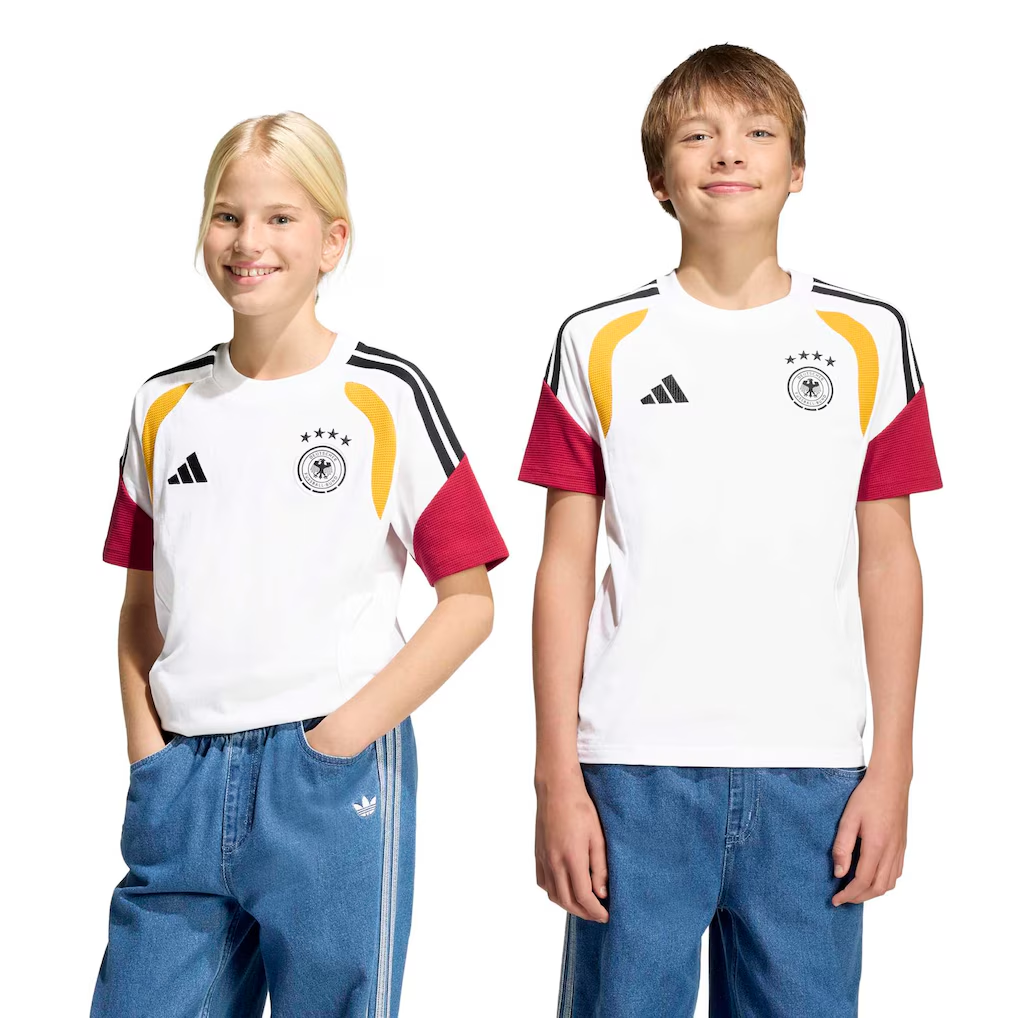 Kids Football Jersey 2026-2027 Germany Training Tee (White)