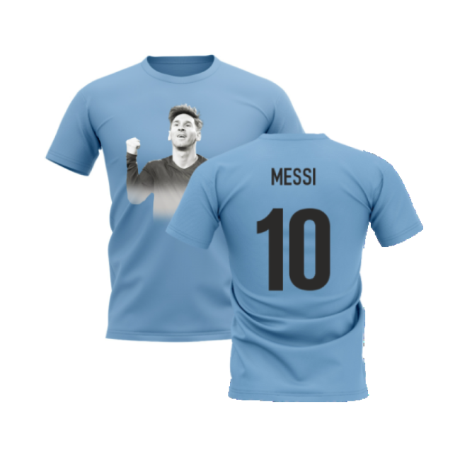 Pro-Grade Lionel Messi Legend T-Shirt (Sky) (Messi 10) Aero-Dynamic