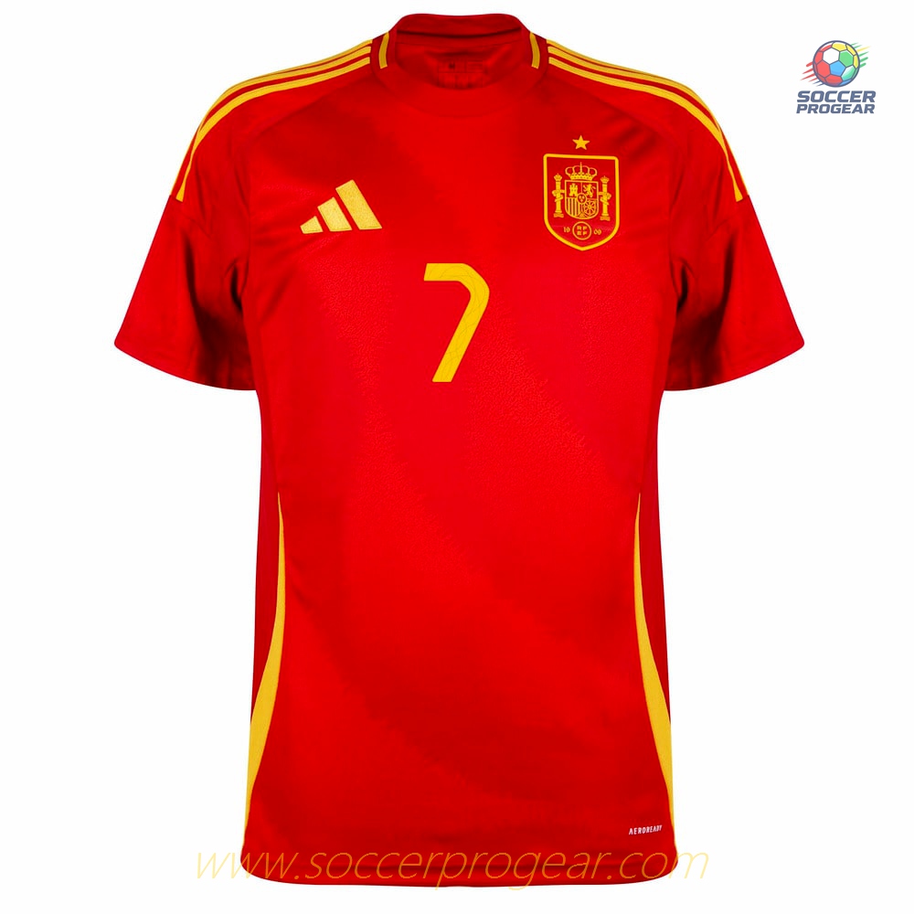 Spain Home Team Football Jersey 2024/25 Collection Morata