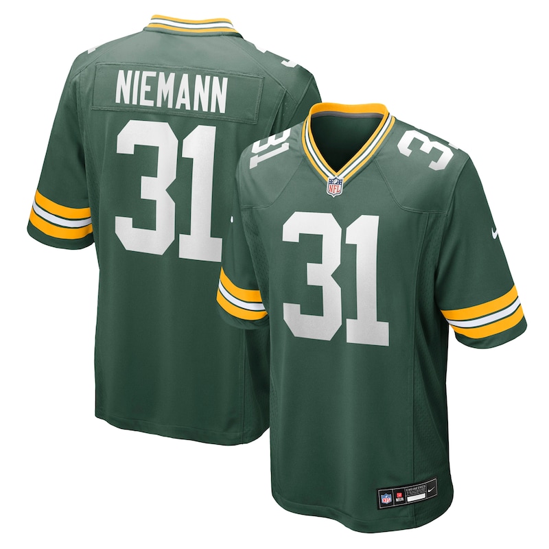 None Nick Niemann MVP Candidate GB Packers Premium Jersey Game Day Wea