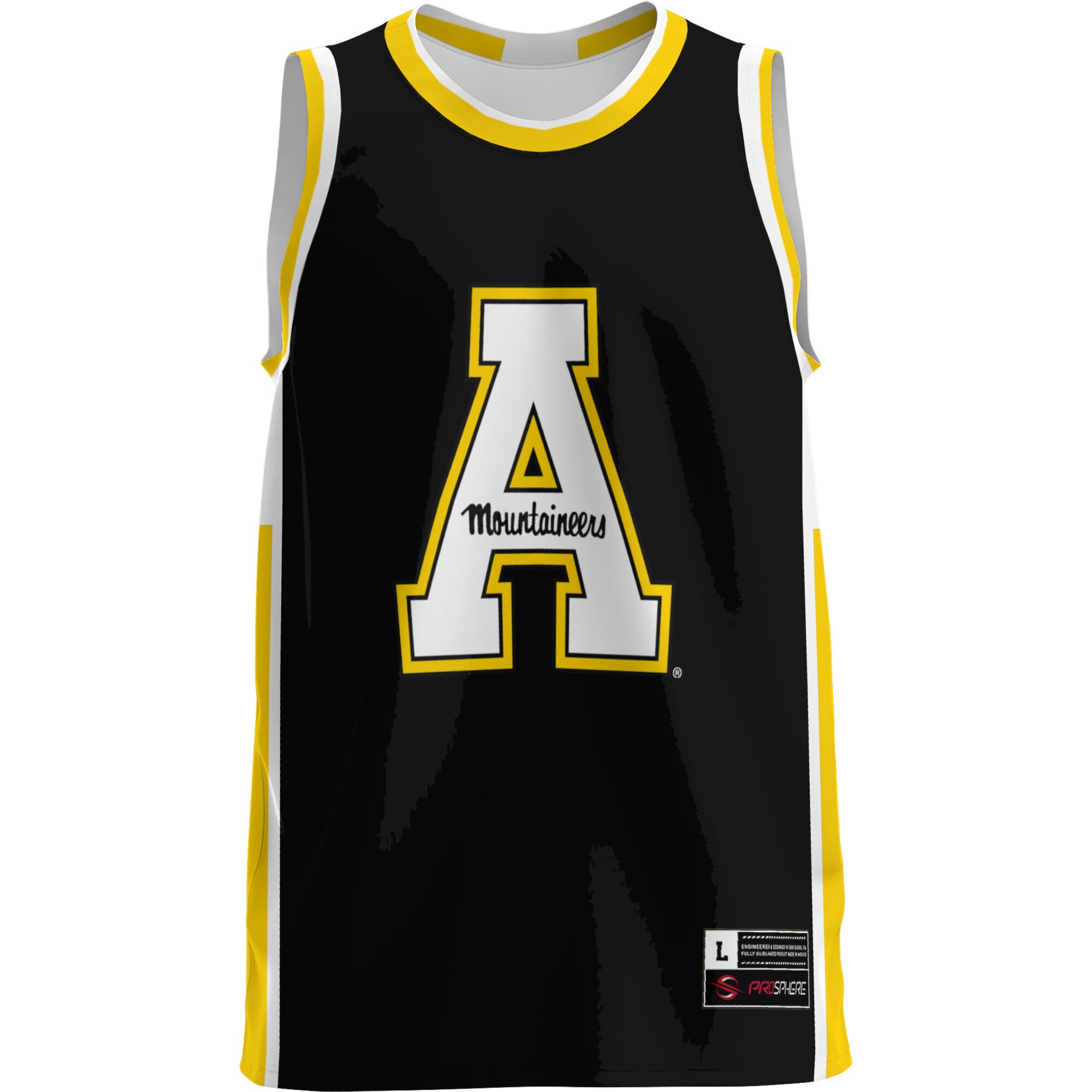 [NJP] Appalachian State Mountaineers GameDay Greats Lightweight Basketball Jersey - Gold