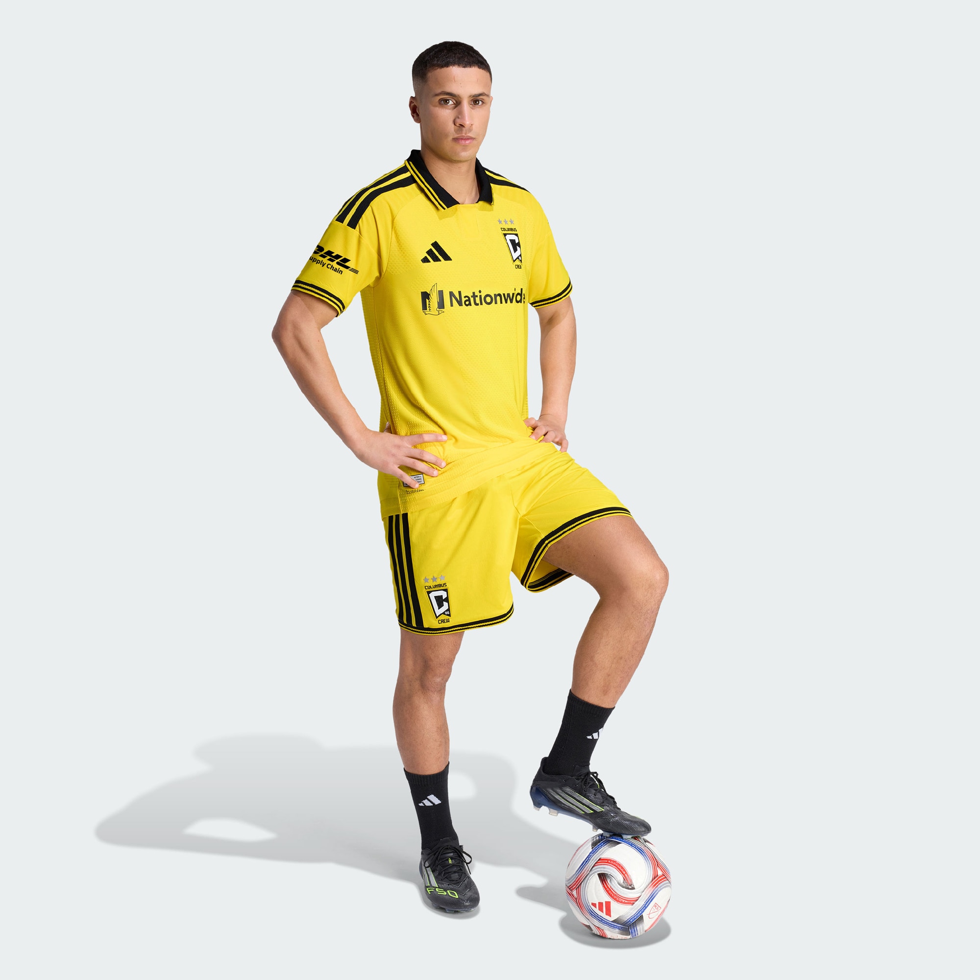 [SJH] Columbus Crew 2026 The Crafted for Excellence Kit On-Field Authentic Patch Jersey - Yellow