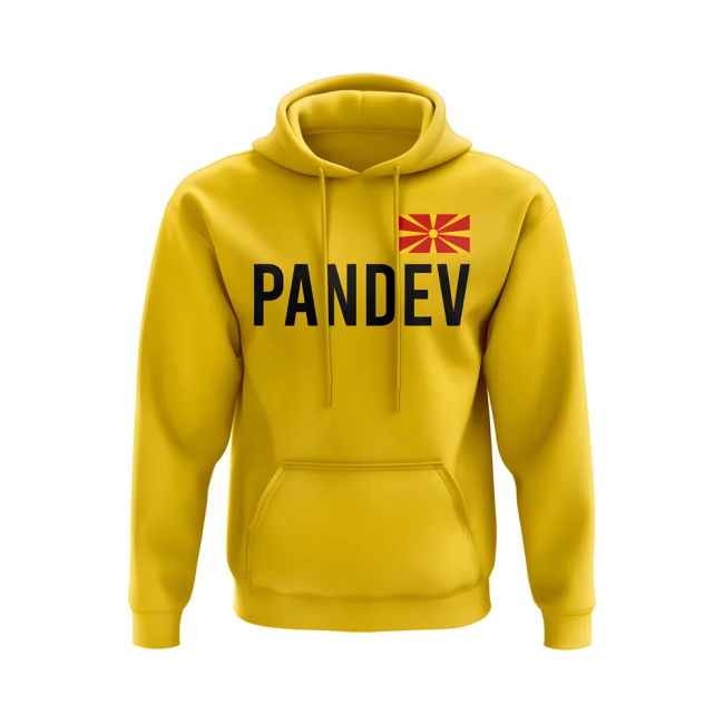 Goran Pandev Macedonia Name Hoody (Yellow) Worldcup Oranje