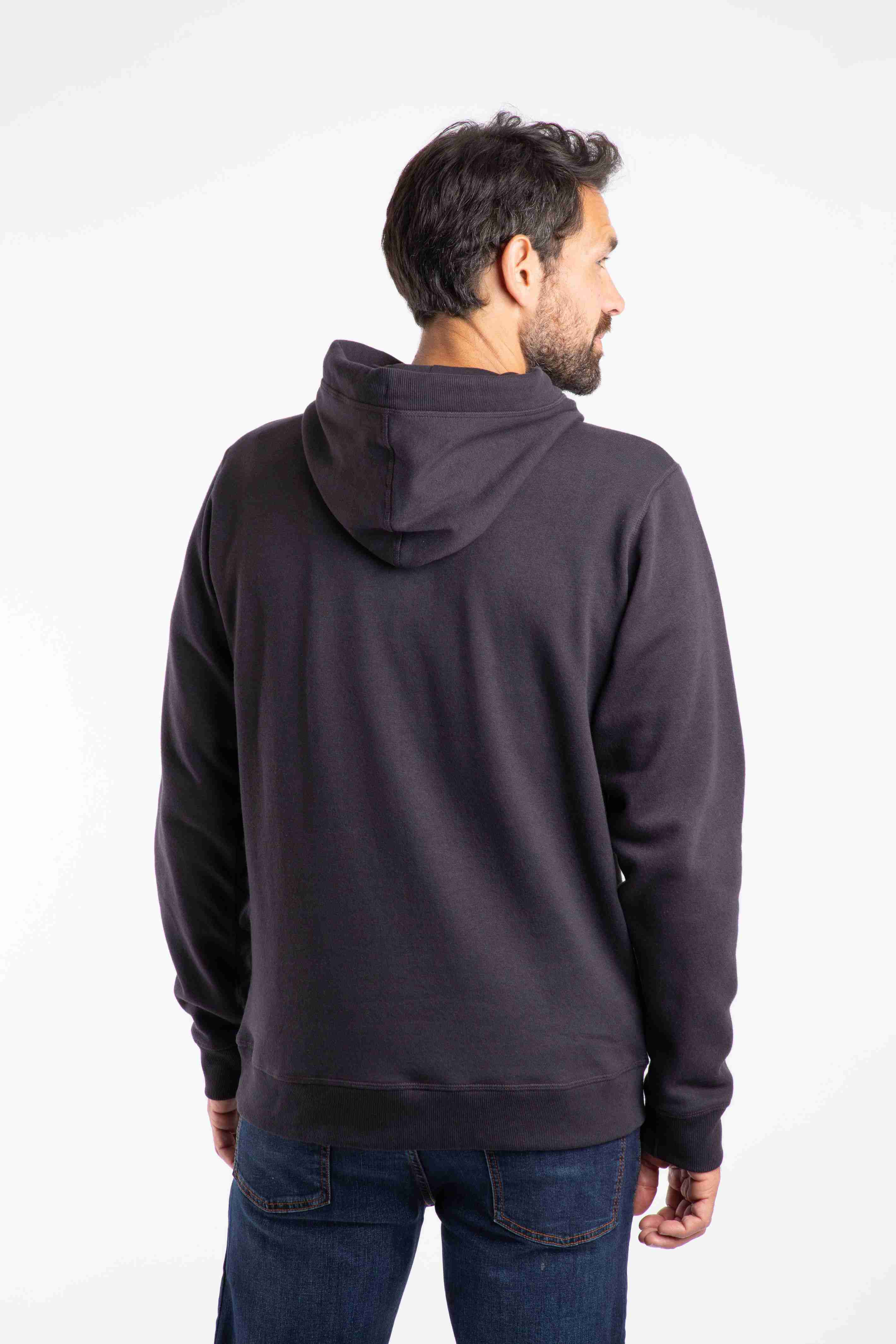 Bryant Front Print Graphic Popover Hoodie Midnight