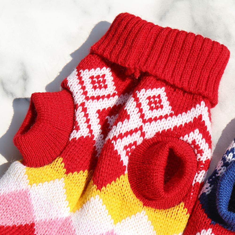 Knitted Winter Sweater for French Bulldog