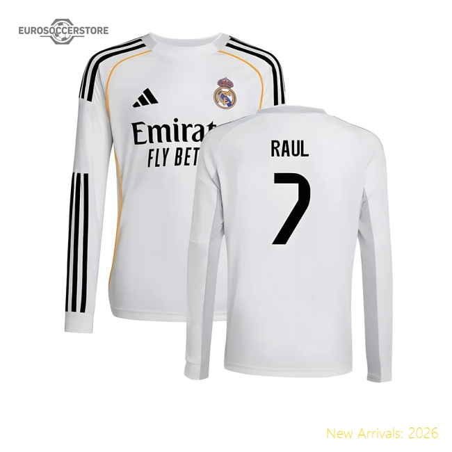 Real Madrid 2024-25 Home Fan Version For Kids (Raul Soccer Jersey