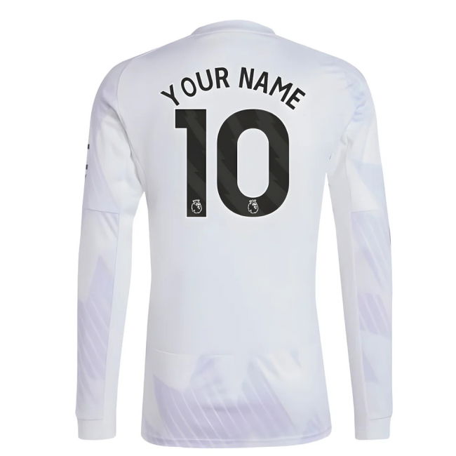 2025-2026 Man Utd Long Sleeve Away Shirt (Your Name)