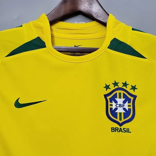 2002 Brazil Authentic Jersey Retro World Cup - Modern Comfort Fit -
