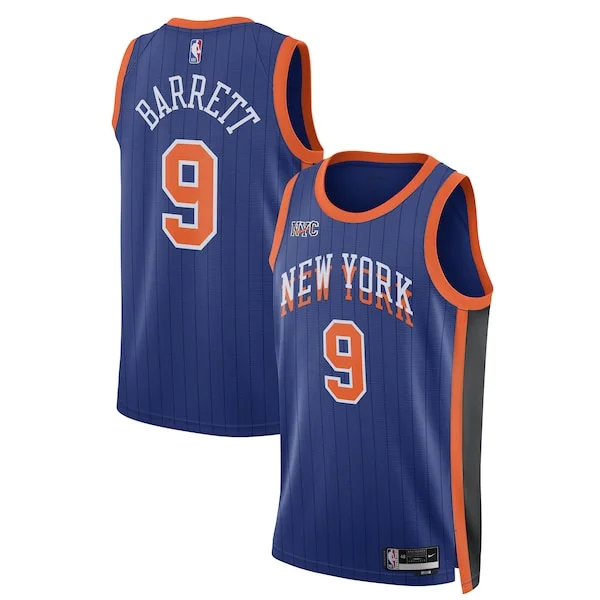 RJ Barrett NYK Swingman Jersey - classic Basketball - Blue basketball