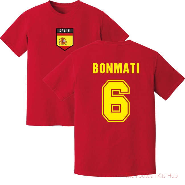 Men Bonmati Spain Training Jersey (Red) UEFA Euro