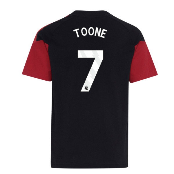 [JGK] 2026-2027 Man Utd Tiro Training Tee (Black) - Kids (Toone 7)