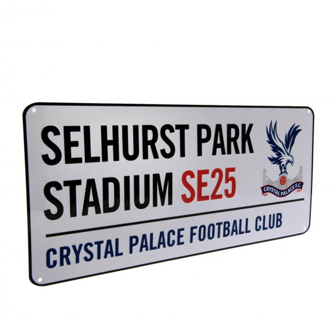 Men's Crystal Palace FC White Street Sign