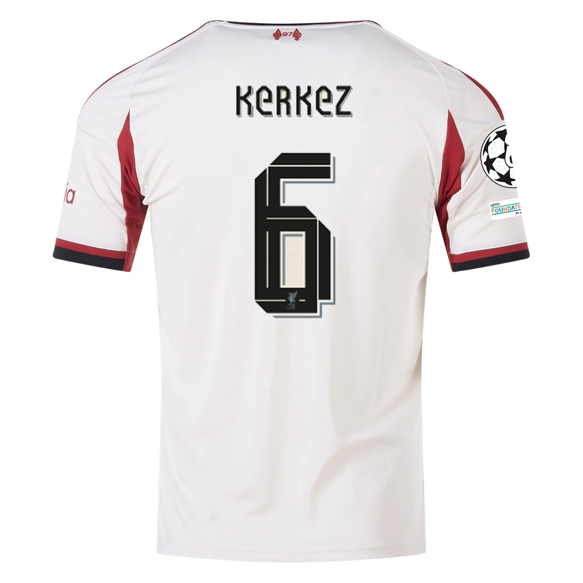 Liverpool Kerkez 2025-2026 UCL Away Jersey – Authentic Shirt