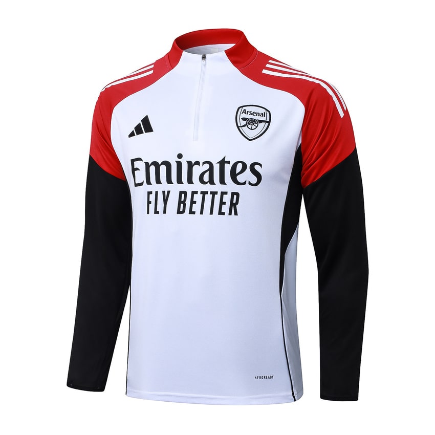 Arsenal Training Tracksuit 2025/2026 White Red