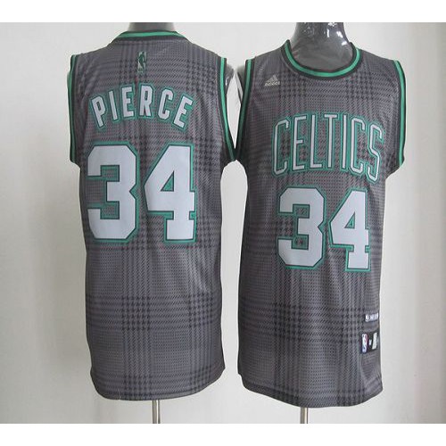 Black Boston Celtics #34 Celtics Jersey - Polyester Basketball Jersey