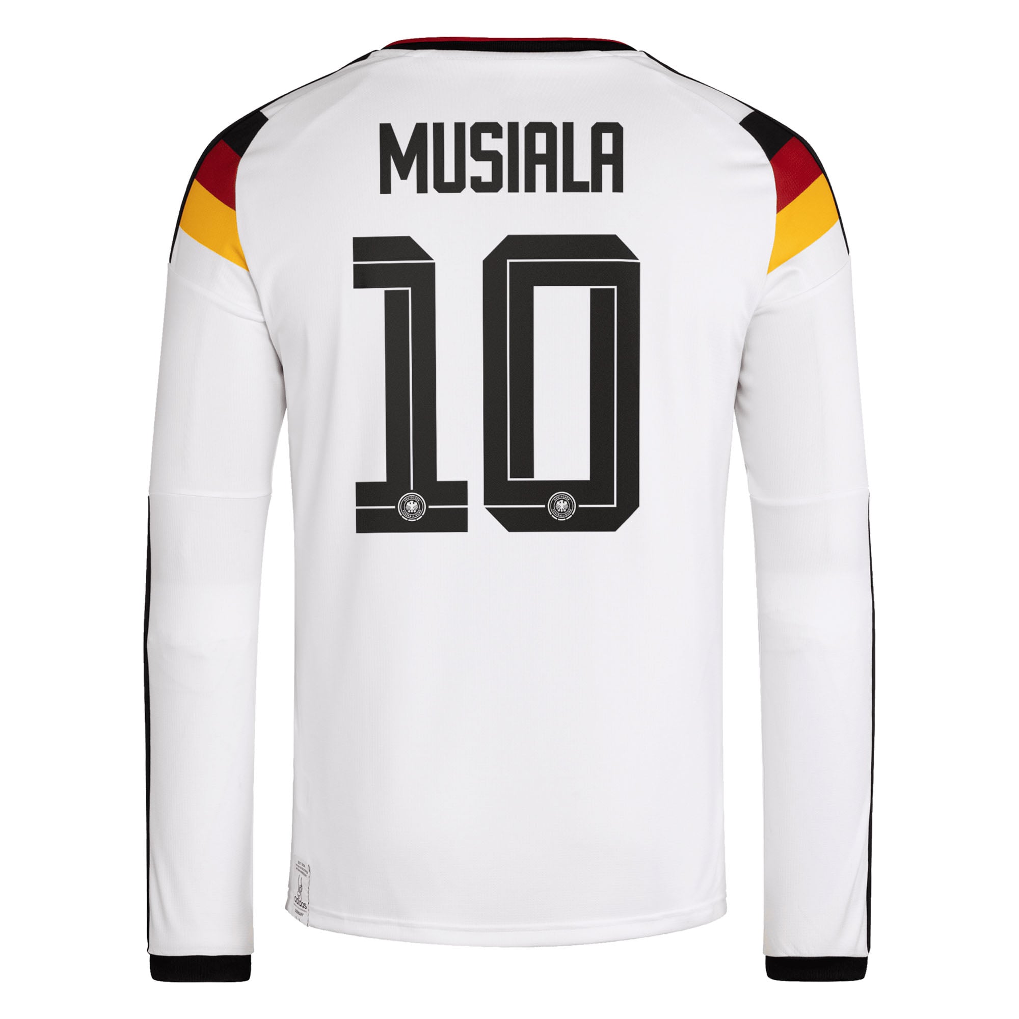 [SJH] Jamal Musiala #42 Germany National Team 2026 Home Replica Long Sleeve Jersey - White