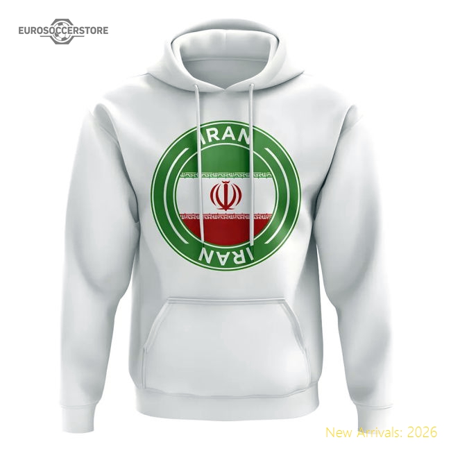 Persian Stars Football Badge Hoodie (white) - Cost-effective