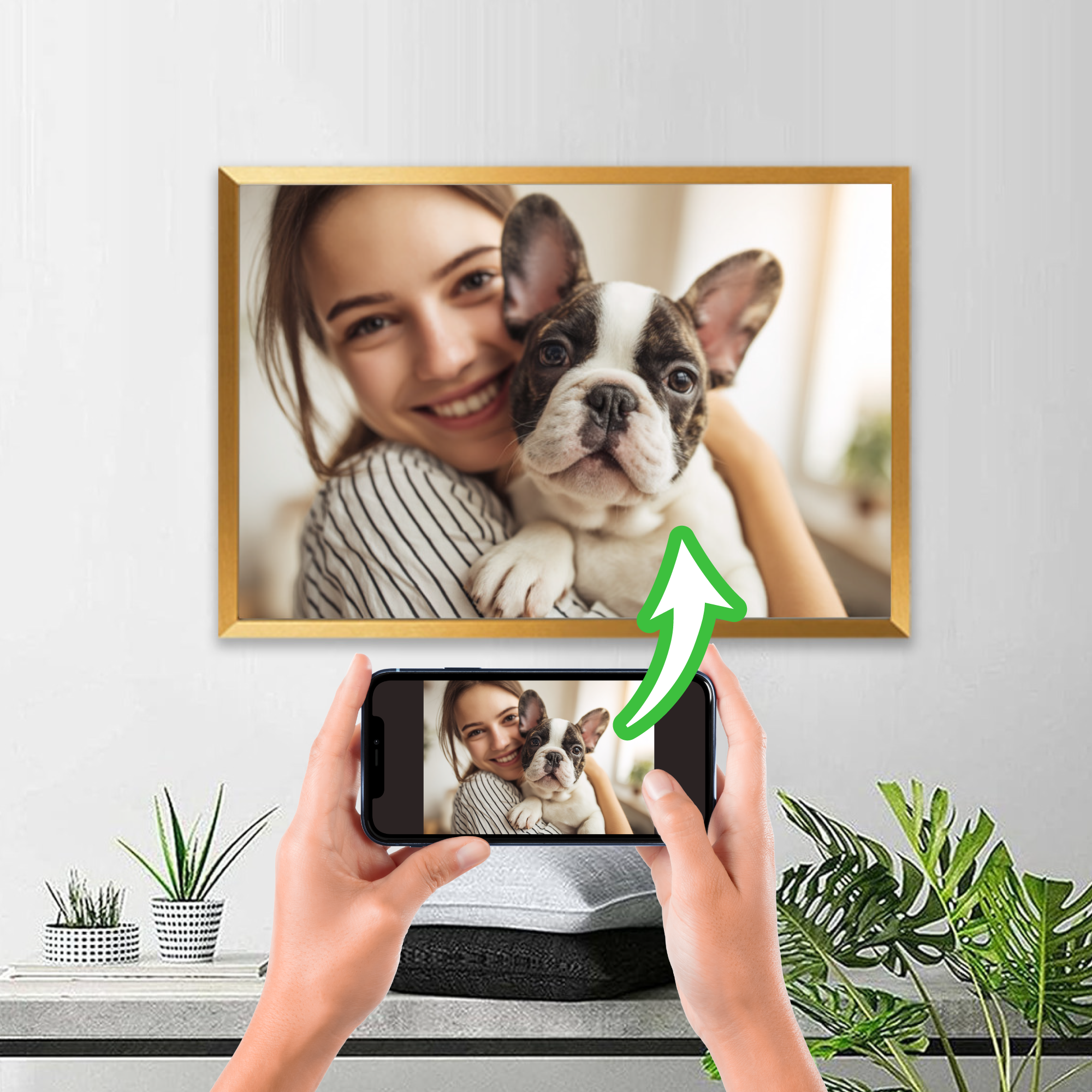 French Bulldog Ozzy Personalized Framed Poster • Wall Decoration Durable Dog Item