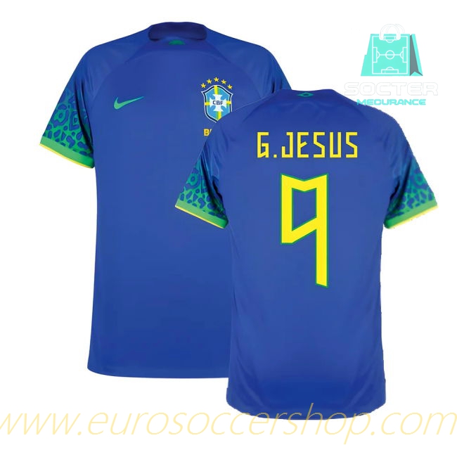 Premium 2022-2023 Brazil NT Away Kit (G.JESUS 9)