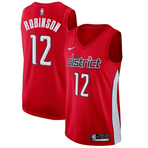 WAS #12 Jerome Robinson Performance 2024 Earned NBA Jersey - Red