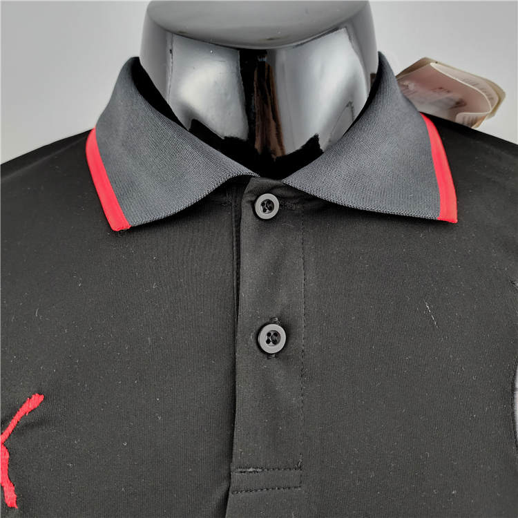 High Quality Premium Quick Dry AC Milan 2223 Black Polo Shirt