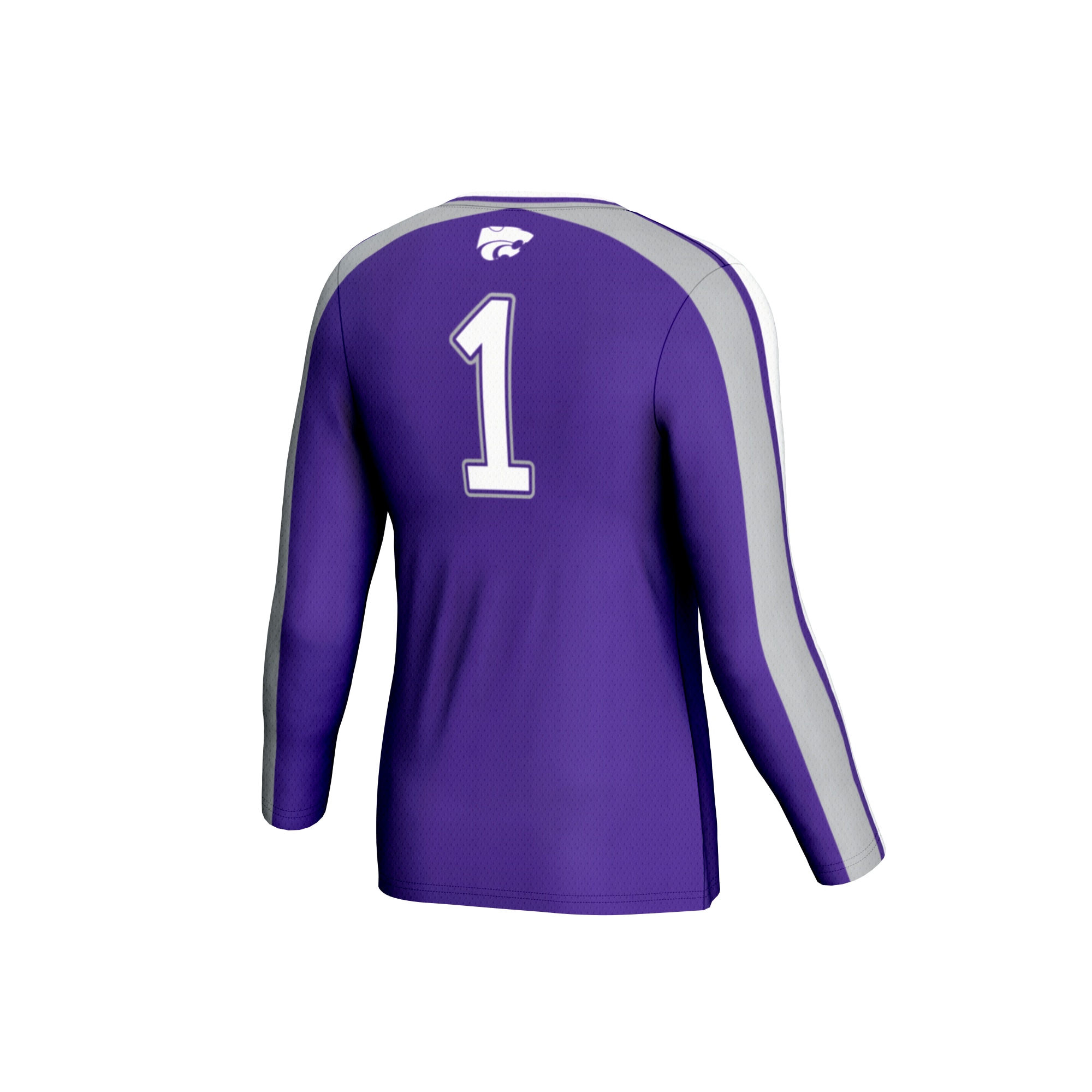 [NJP] Kansas State Wildcats GameDay Greats Youth #1 Lightweight Volleyball Fashion Jersey - Purple