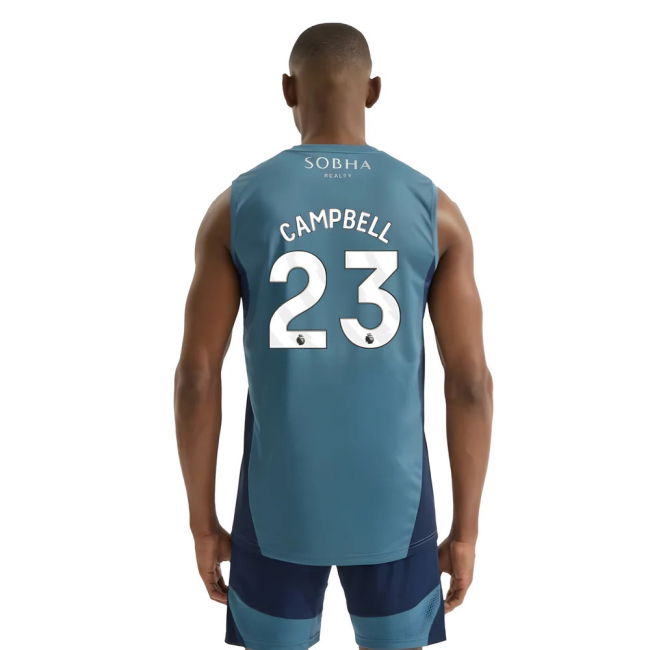 Authentic Arsenal Arsenal Sleeveless Jersey Blanch Blue Campbell #...