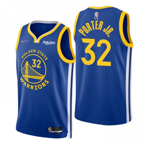 Gold Nike State Warriors #32 Trail Blazers Jersey - Polyester