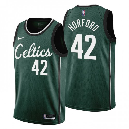 Celtics #42 A. Horford Performance 2022 City NBA Jersey - Green City