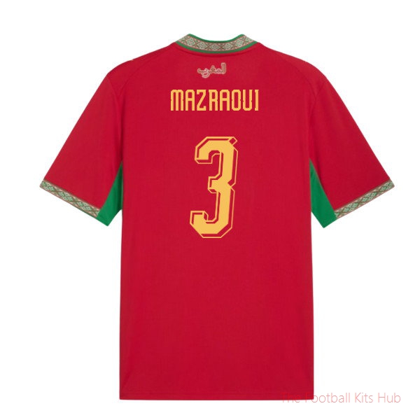 [EFS] 2026/27 Morocco Home Shirt (Mazraoui 3)