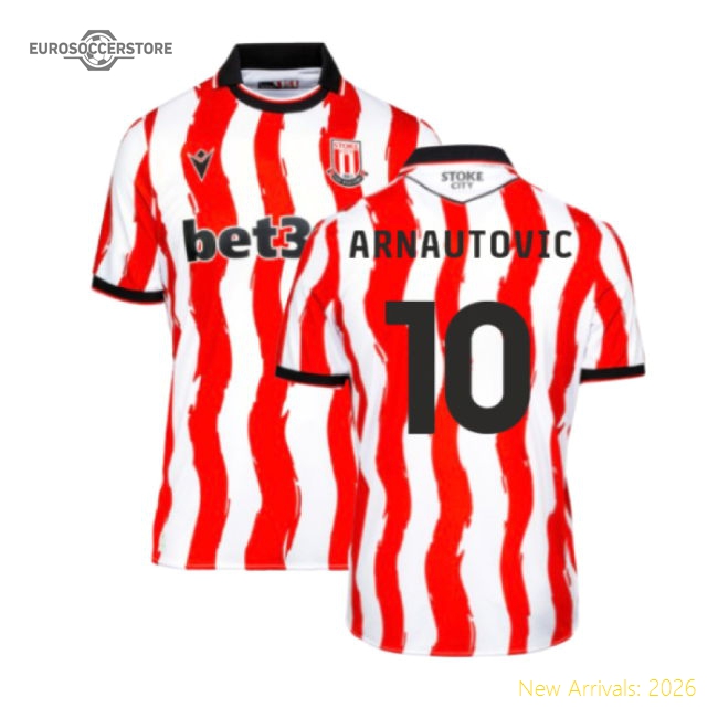 Authentic 2025-2026 Stoke City Home Shirt (arnautovic 10) - Premium