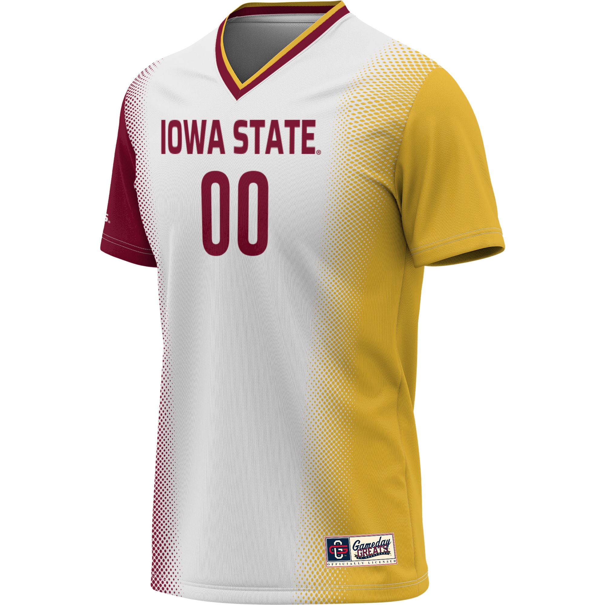 [LK] Iowa State Cyclones GameDay Greats Unisex NIL Pick-A-Player Lightweight Women's Soccer Jersey - White