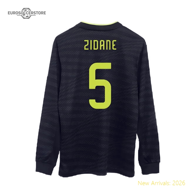 Match-Day 2022-2023 Real Madrid Authentic Long Sleeve Third Shirt (Zidane