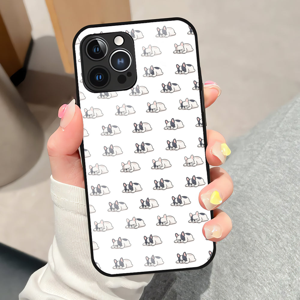 Oliver - Bulldog Iphone & Samsung Glass Case Dog Supplies