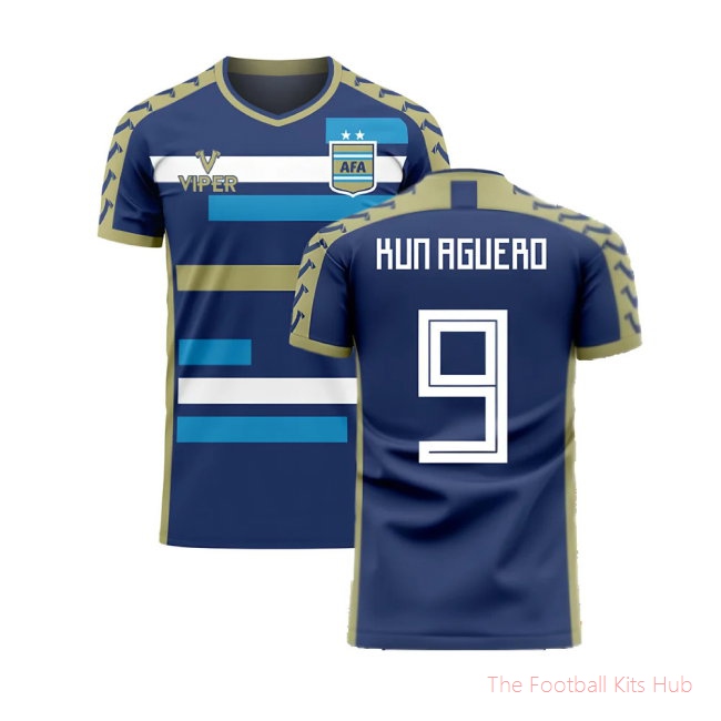 [EFS] Argentina 2025/26 Away Football Kit (Viper) (KUN AGUERO 9)