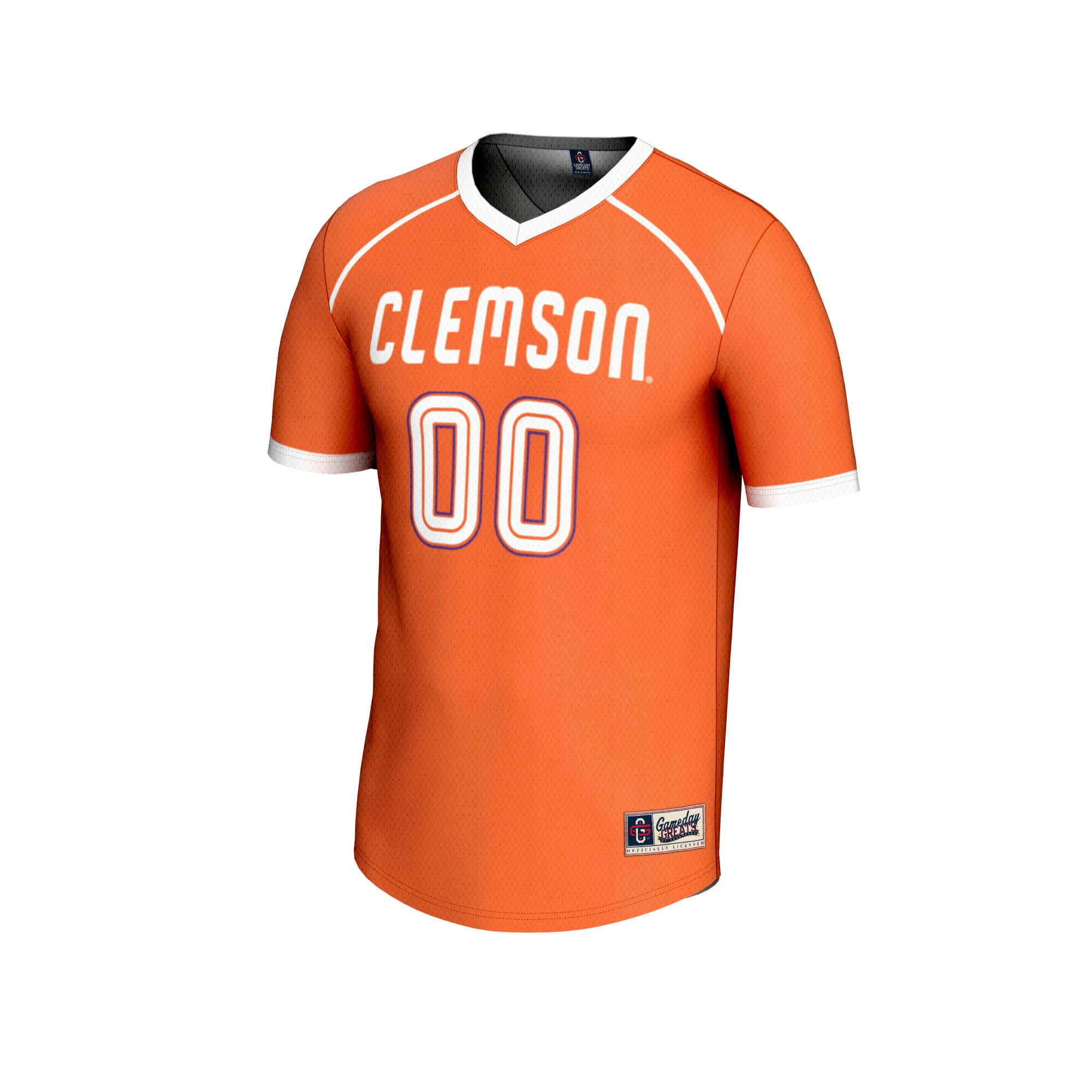 [DDG] Clemson Tigers GameDay Greats Unisex NIL Pick-A-Player Women's Lacrosse Lightweight Jersey - Orange