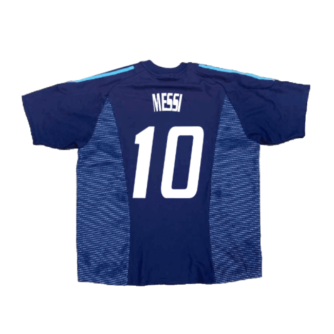 Argentina 2002-04 Away Shirt ((Excellent) XL) (MESSI 10)