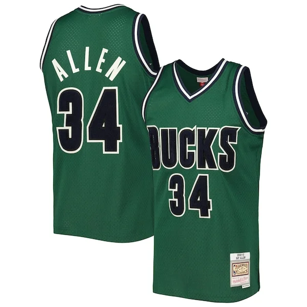 Ray Allen MIL Swingman Jersey - vintage Basketball - Green training
