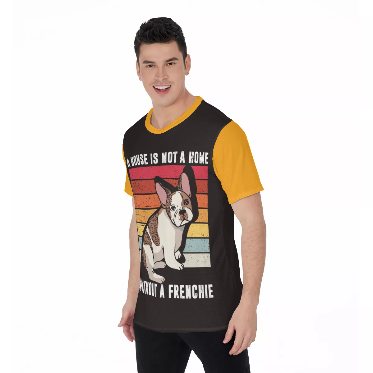 A house without a Frenchie - Men's O-Neck T-Shirt