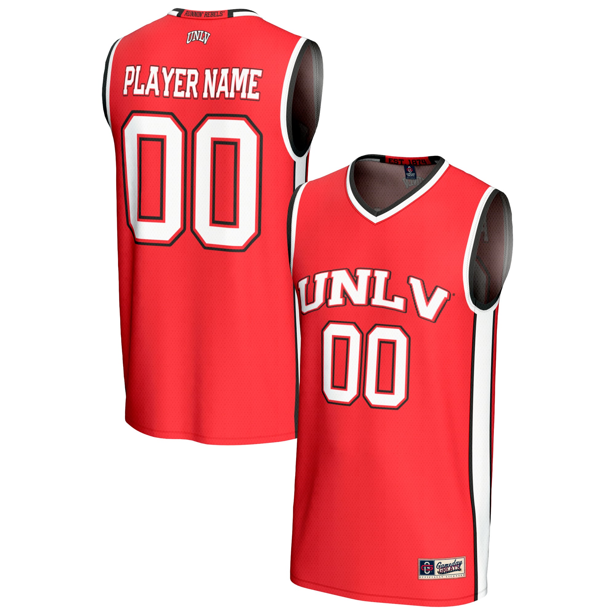 UNLV Rebels GameDay Greats Youth Women's Basketball NIL Pick-A-Player Lightweight Women's Basketball Fashion Jersey - Scarlet