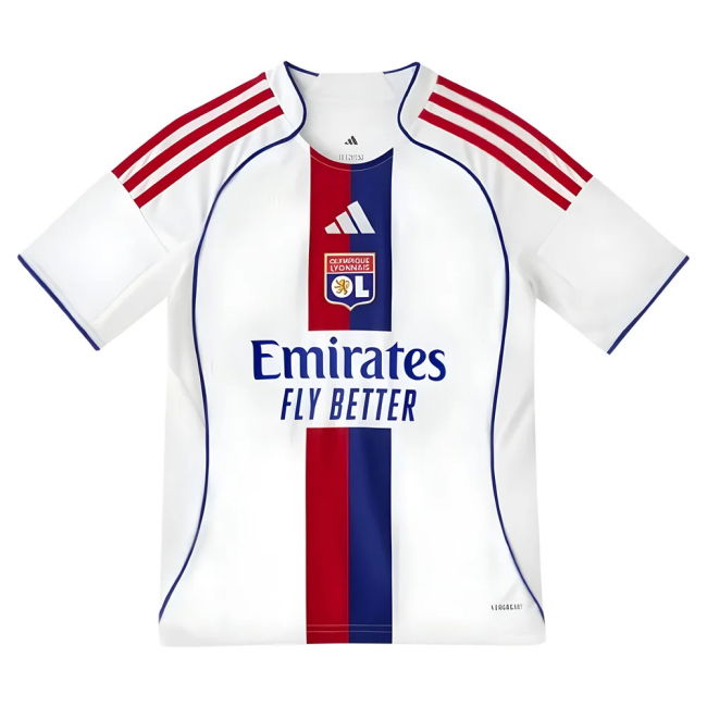 Lyon 2025-2026 Home - Authentic Fan Edition - Soccer Jersey