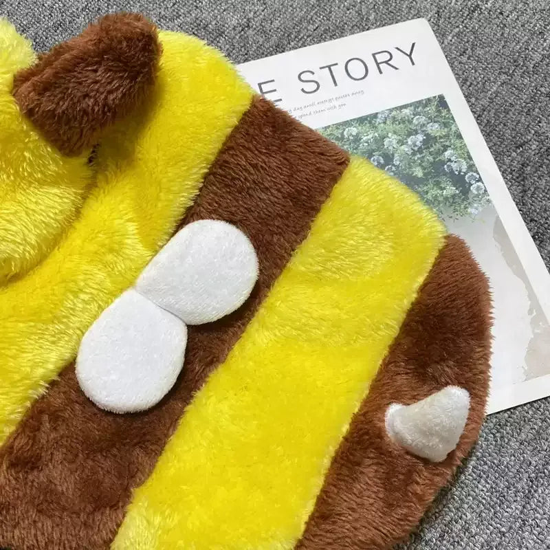 BulmBle Frenchie Bee Hoodie Costume – Soft Plush Fleece Dog Hoodie